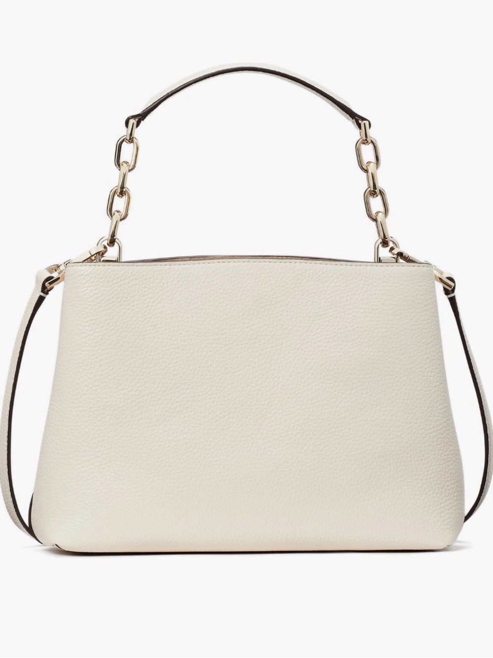 Kate Spade Aubrey Parchment Leather Satchel Top Handle Crossbody Bag NWT - Picture 2 of 7